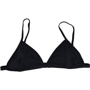 J.‎ Crew Ribbed triangle bikini top in Black 2X NWT
